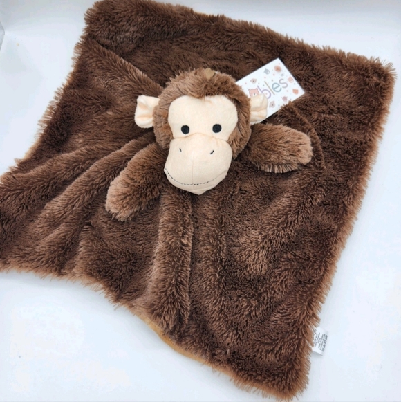 Monkey Security Blanket + Rattle, Baby Gift - Picture 2 of 4